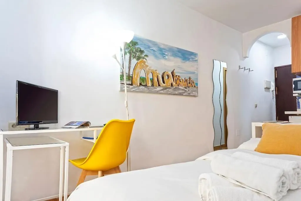 Malaga Center, Malagueta Beach 스페인